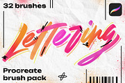 Brush pack for Procreate lettering, a Brush Add-On by Oster Oleg (Thumbnail 1 of 8)