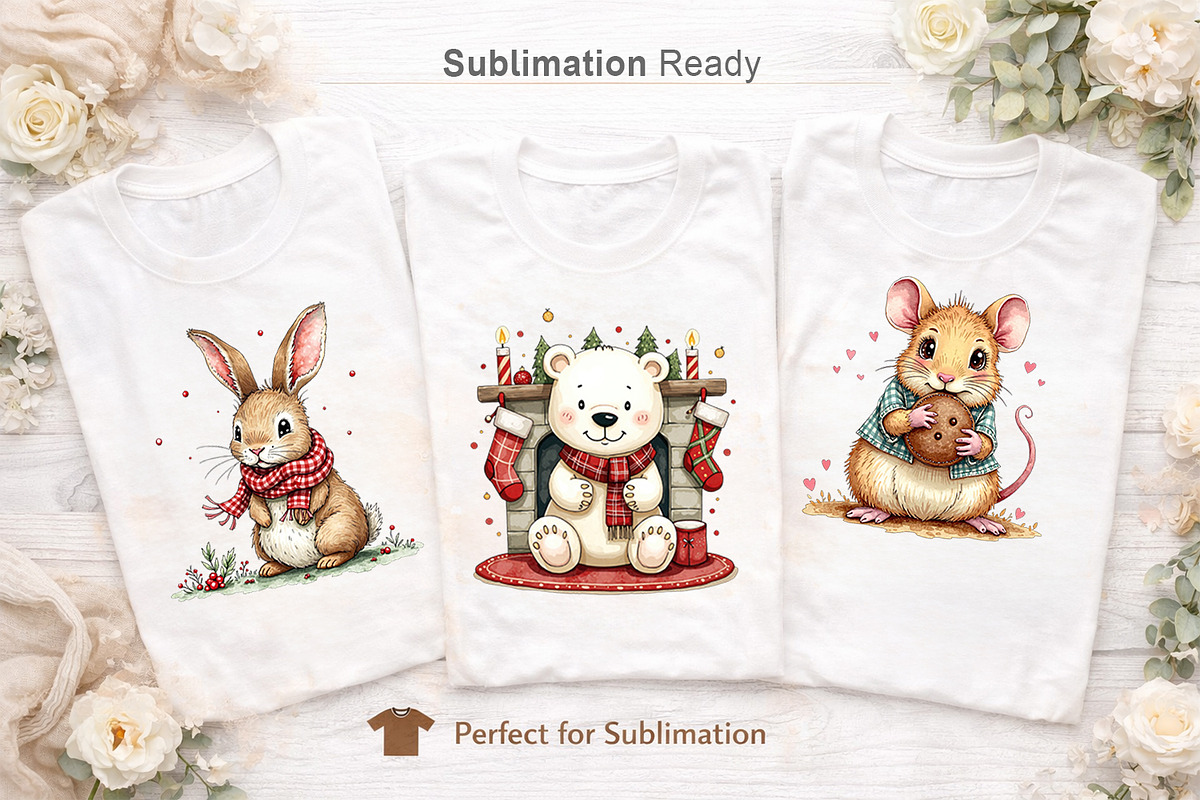 Festive Watercolor Clipart, an Illustration by Artnoy (Photo 5 of 8)