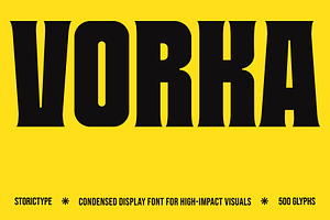 VORKA - Headline Display Typeface