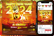 Fireworks Party Flyer, a Flyer Template by regalDRAW (Thumbnail 4 of 6)