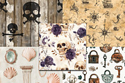 Piratecore Seamless Patterns, a Pattern Graphic by BusyDaydesign (Thumbnail 2 of 9)