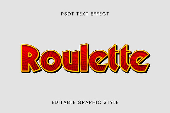 Halftone Outline 3D Text Effect preview 2
