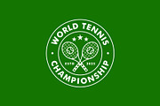 Tennis Sport Emblem Badge Logo, a Branding & Logo Template by Buqancreative (Thumbnail 2 of 4)