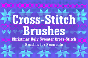 Christmas Cross Stitch Brush