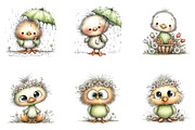 Whimsical Spring Chick Clipart PNG, an Illustration by CreationArt (Thumbnail 5 of 7)