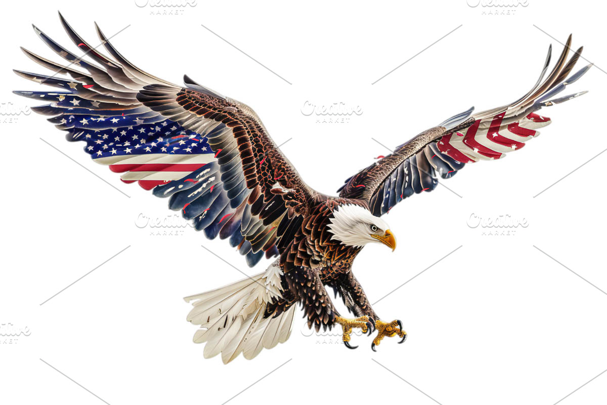 American Eagle Flag Patriotic PNG, an Object Graphic by VetalStock (Photo 4 of 6)