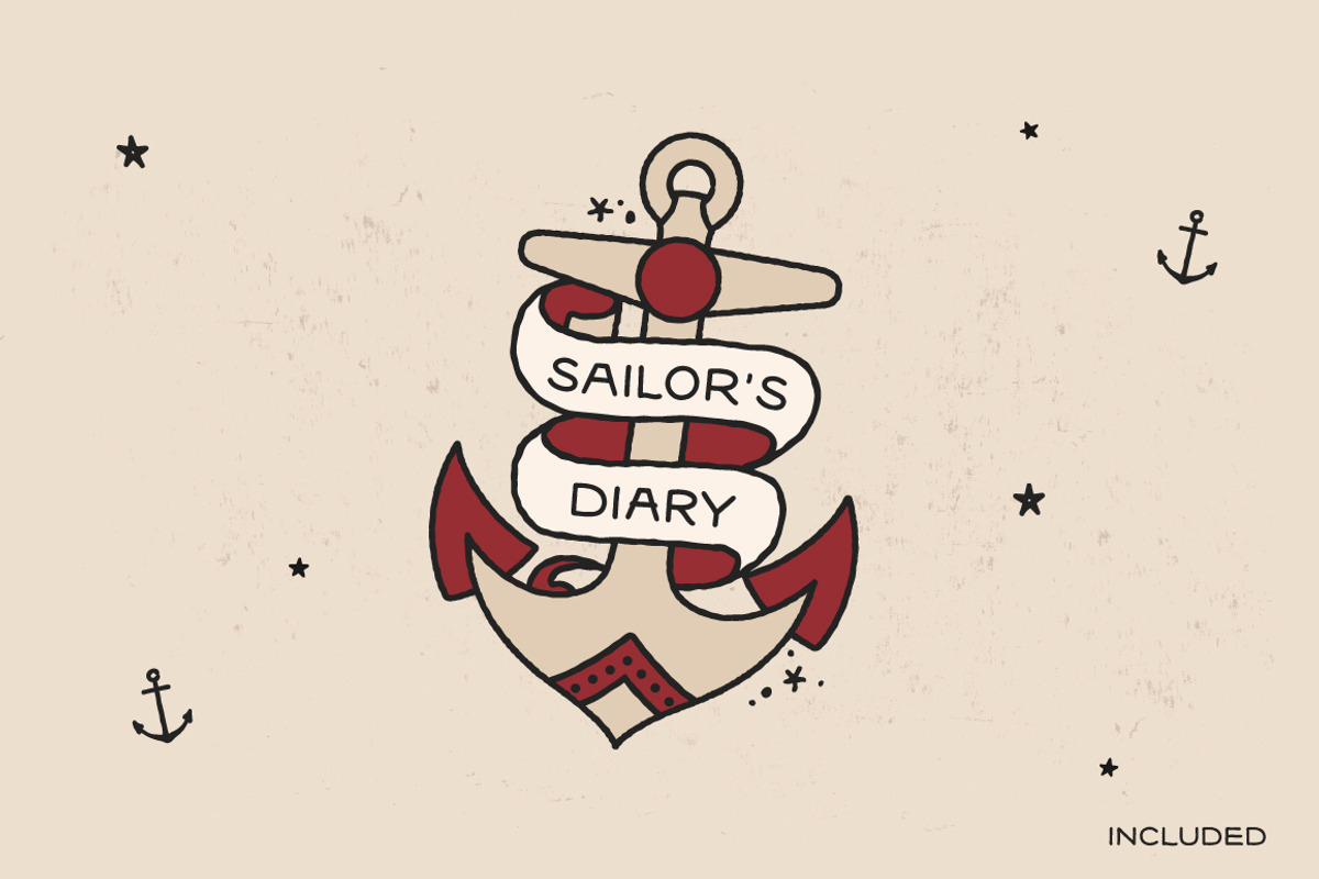 Sailors Diary Font Bundle, a Sans Serif Font by BAD TASTE (Photo 13 of 14)