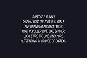 Rantosa - Funny Font, a Sans Serif Font by Iqsiart Studio (Thumbnail 2 of 7)