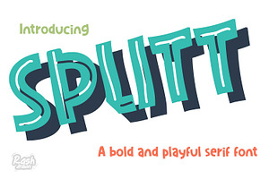Splitt playful font
