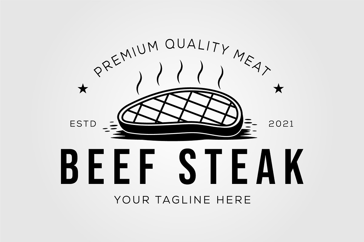 beef steak or steakhouse logo, a Graphic by Rizkaarishandy_shop