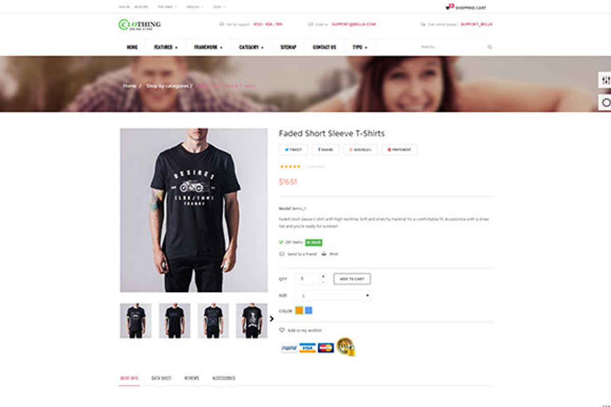Prestashop Theme, a Bootstrap Template by LeoTheme (Photo 3 of 3)