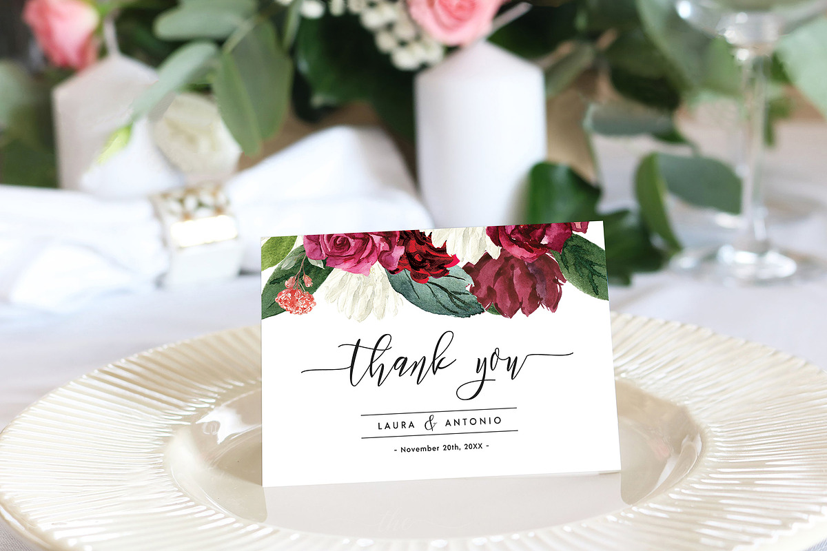 Thank You Card, an Invitation Template by ShineOnWedding (Photo 6 of 11)