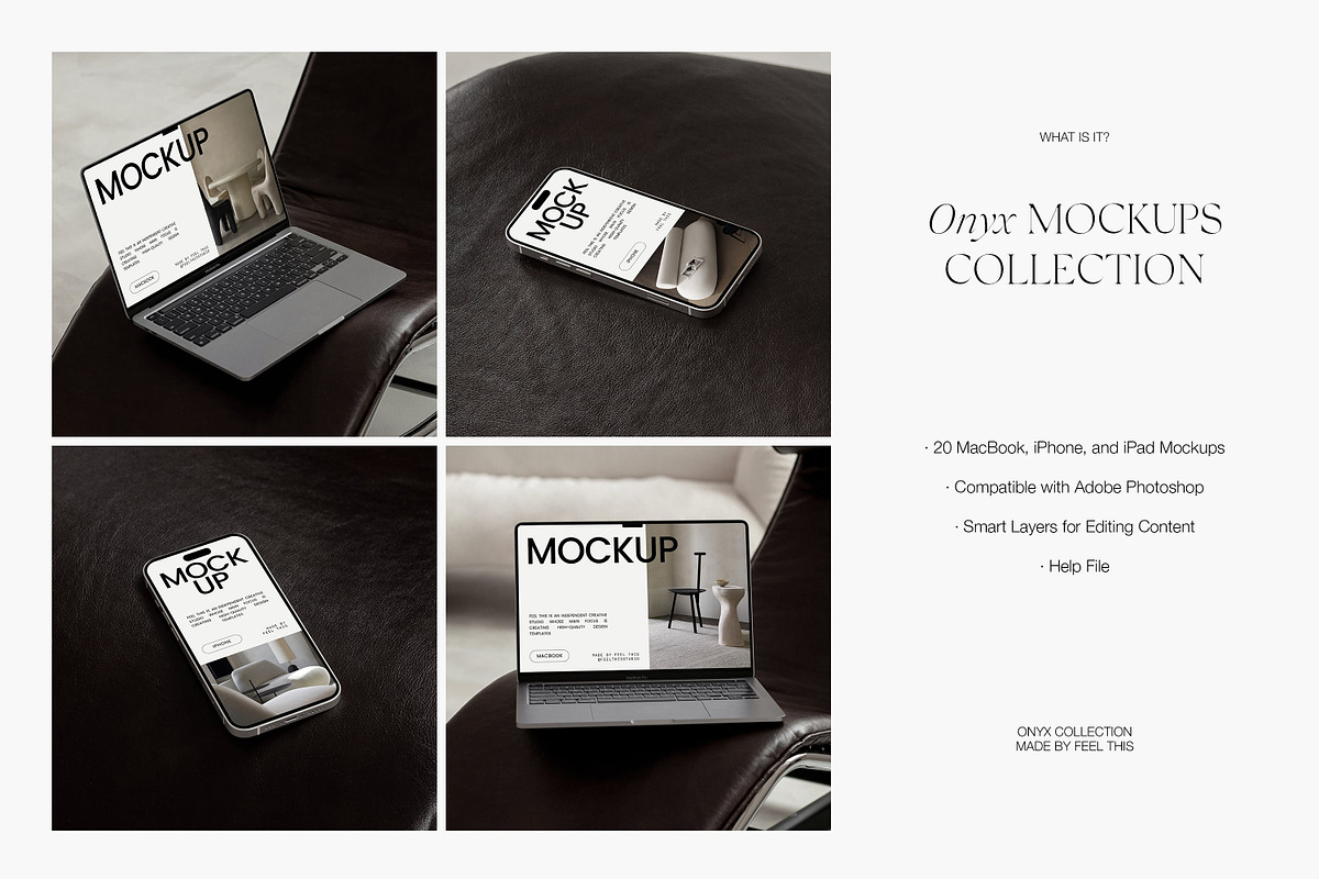 Apple Mockups | MacBook iPhone iPad, an iPhone Mockup by Feel This (Photo 2 of 10)