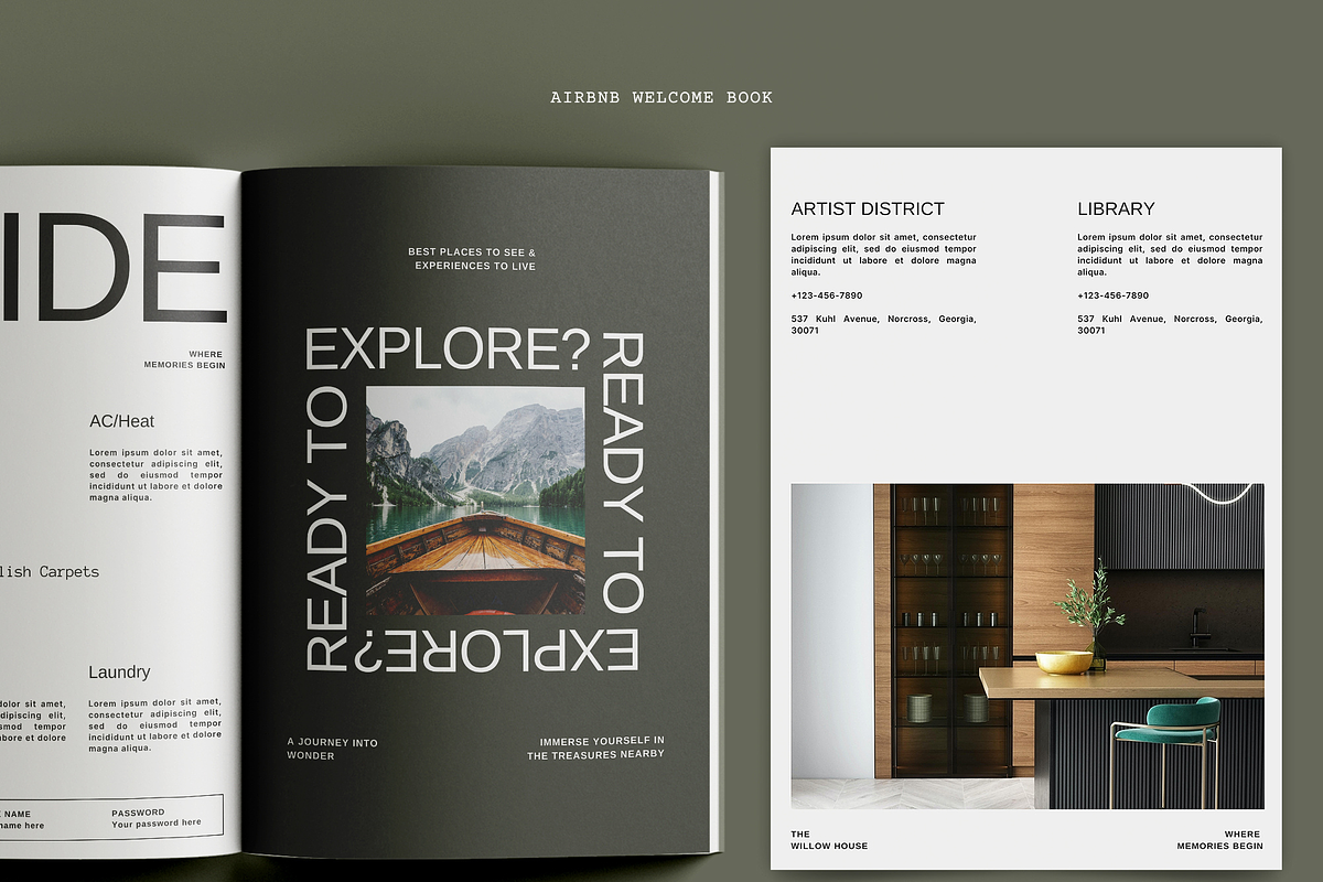 Airbnb Welcome Book Template, a Magazine Template by Prapti Design (Photo 5 of 10)