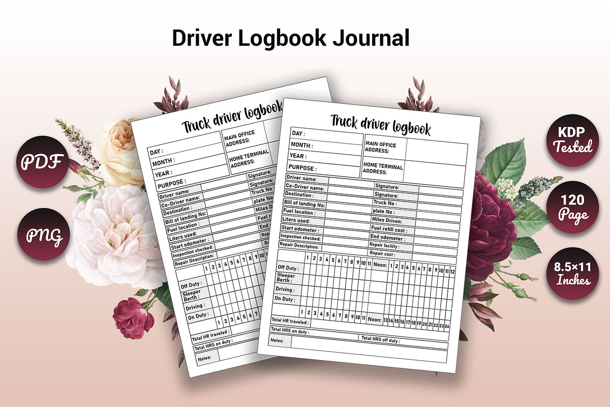 Driver Logbook Journal KDP Interior, a Graphic by mh_arif (Photo 2 of 2)