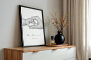 2025 Mother & Baby Heart Hands, a Person Illustration by EkaterinaViArt (Thumbnail 5 of 5)