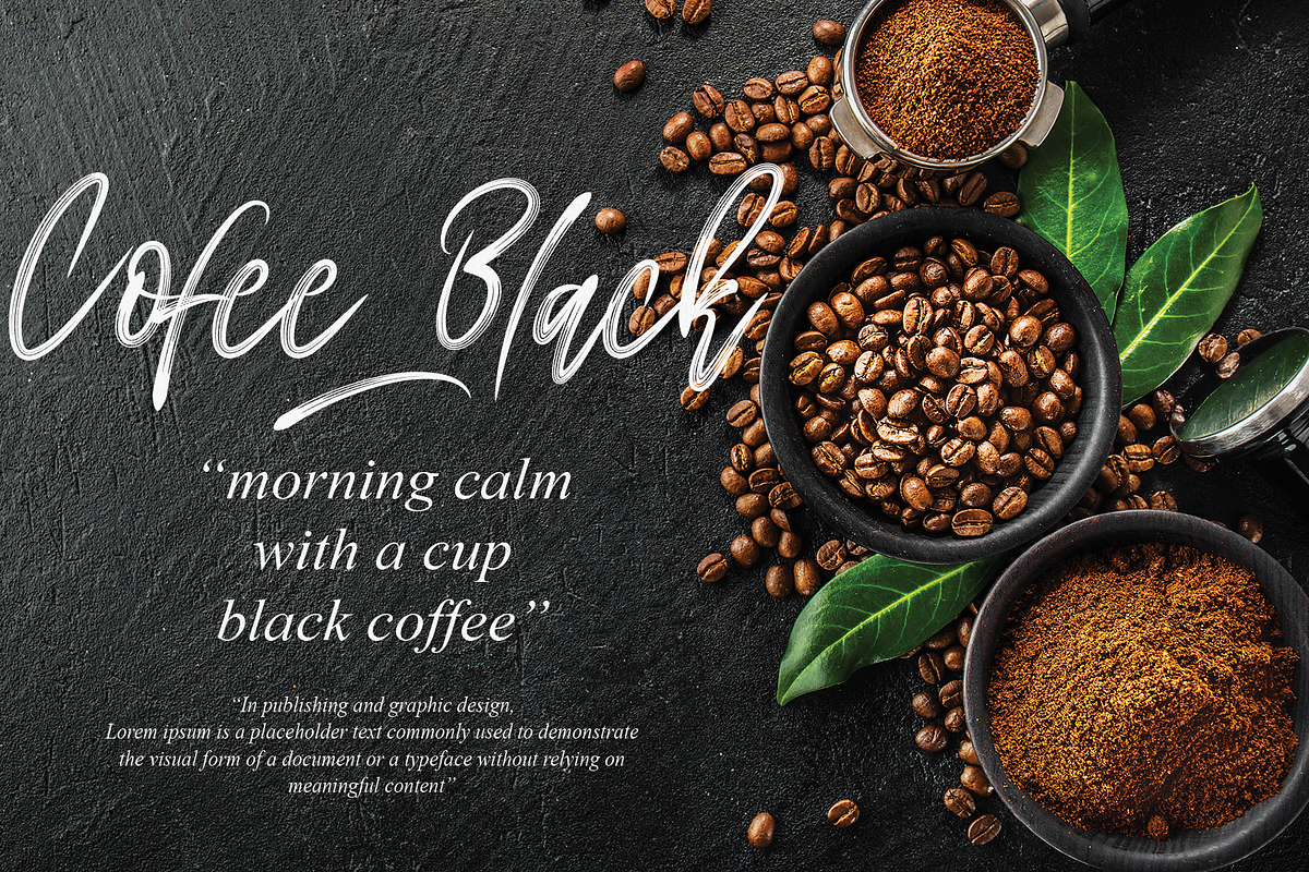 The Black Out | Script Font, a Script Font by Scratchones (Photo 7 of 8)