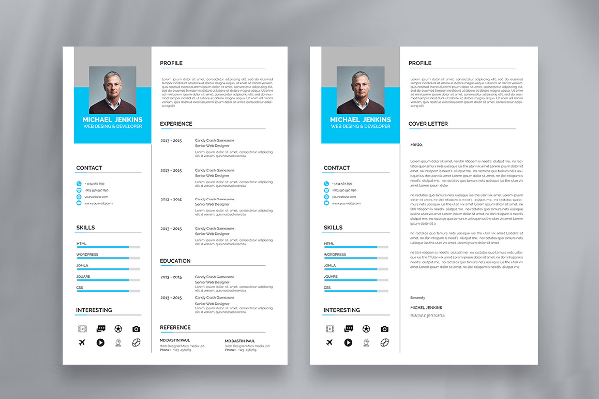 Clean Resume CV, a Resume Template by Blackcloud_Creations (Photo 3 of 8)
