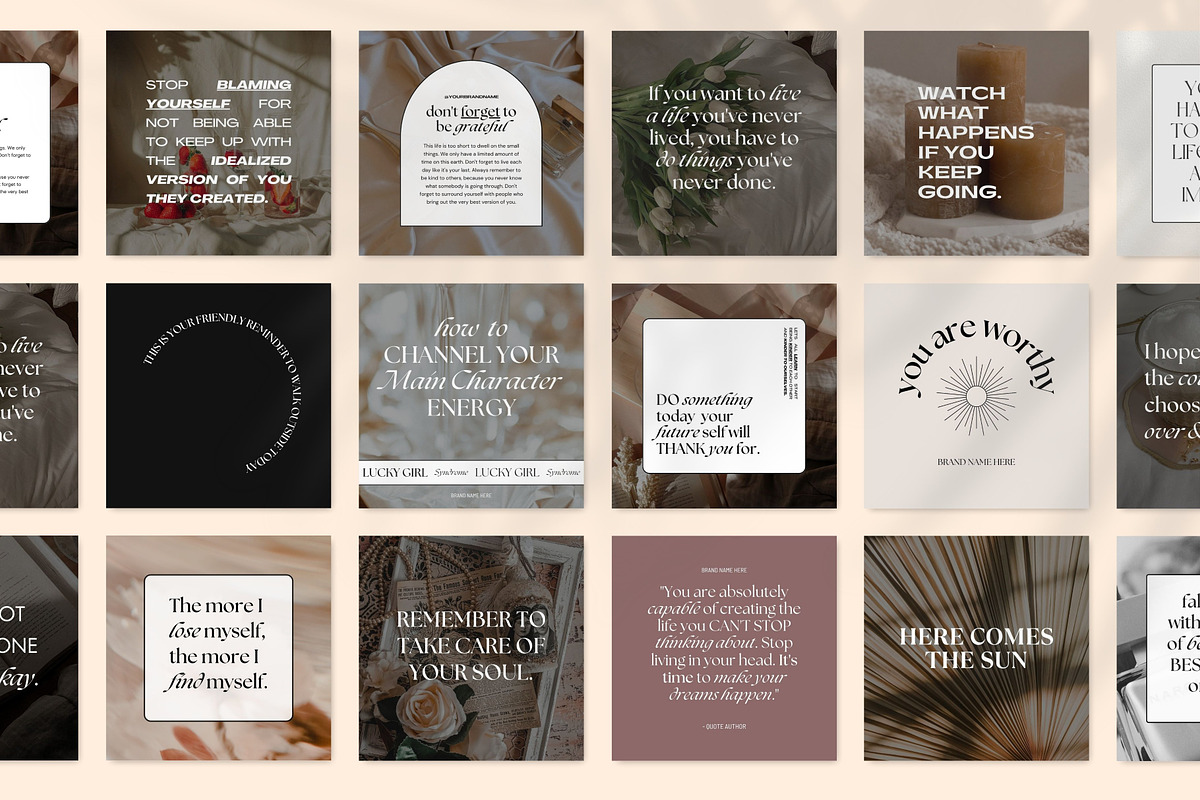 Aesthetic Instagram Quotes Canva, a Social Media Template by Fallon Gerst (Photo 2 of 10)