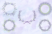 Lavender Provence watercolor clipart, a Decorative Illustration by susie-p-art (Thumbnail 7 of 15)