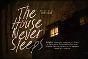 Dark Midnight – Horror Raw Brush, a Handwritten Font by Letterhend Studio (Thumbnail 4 of 9)