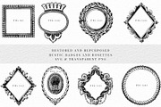 Badges and Rosettes Rustic Clipart, a Decorative Illustration by Century Library (Thumbnail 4 of 9)