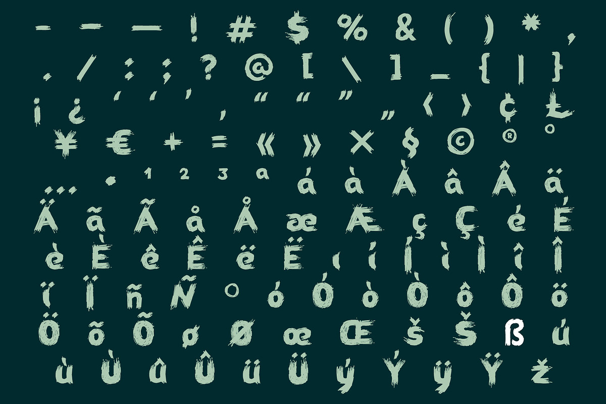 Shtrih font preview 3
