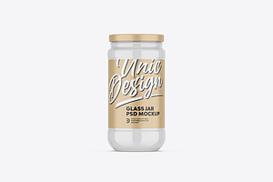 Glass Jar Mockup