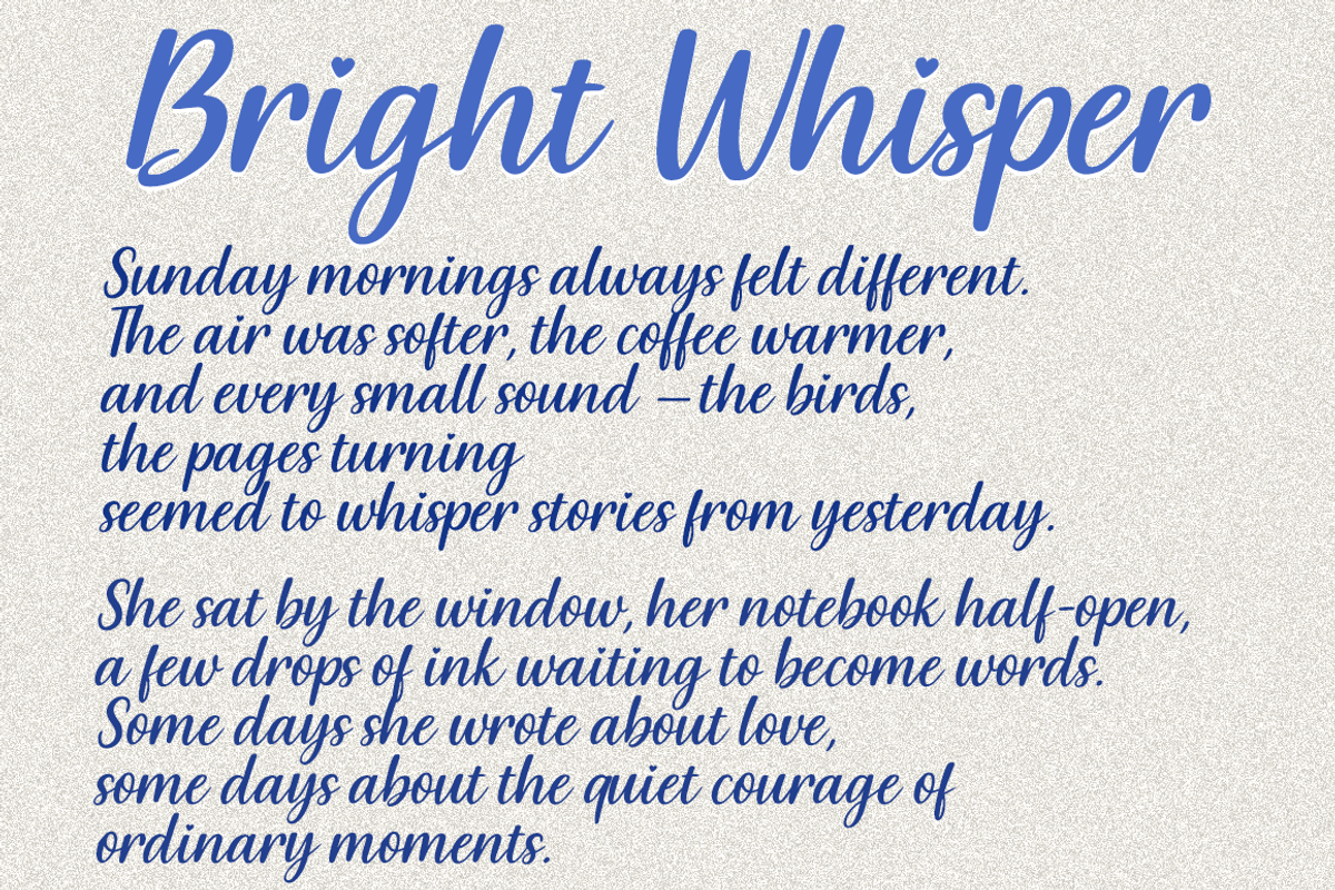 Bright Whisper Modern Font Duo Sans, a Sans Serif Font by cocodesign (Photo 2 of 7)