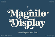 Magnilo Display, a Serif Font by Mulkan Nazir (Thumbnail 1 of 18)