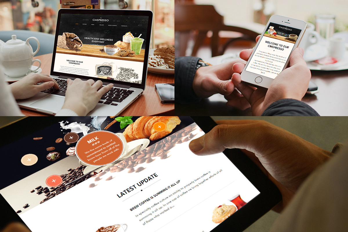 Coffee Wordpress Theme, a WordPress Template by Cmsideas (Photo 1 of 5)
