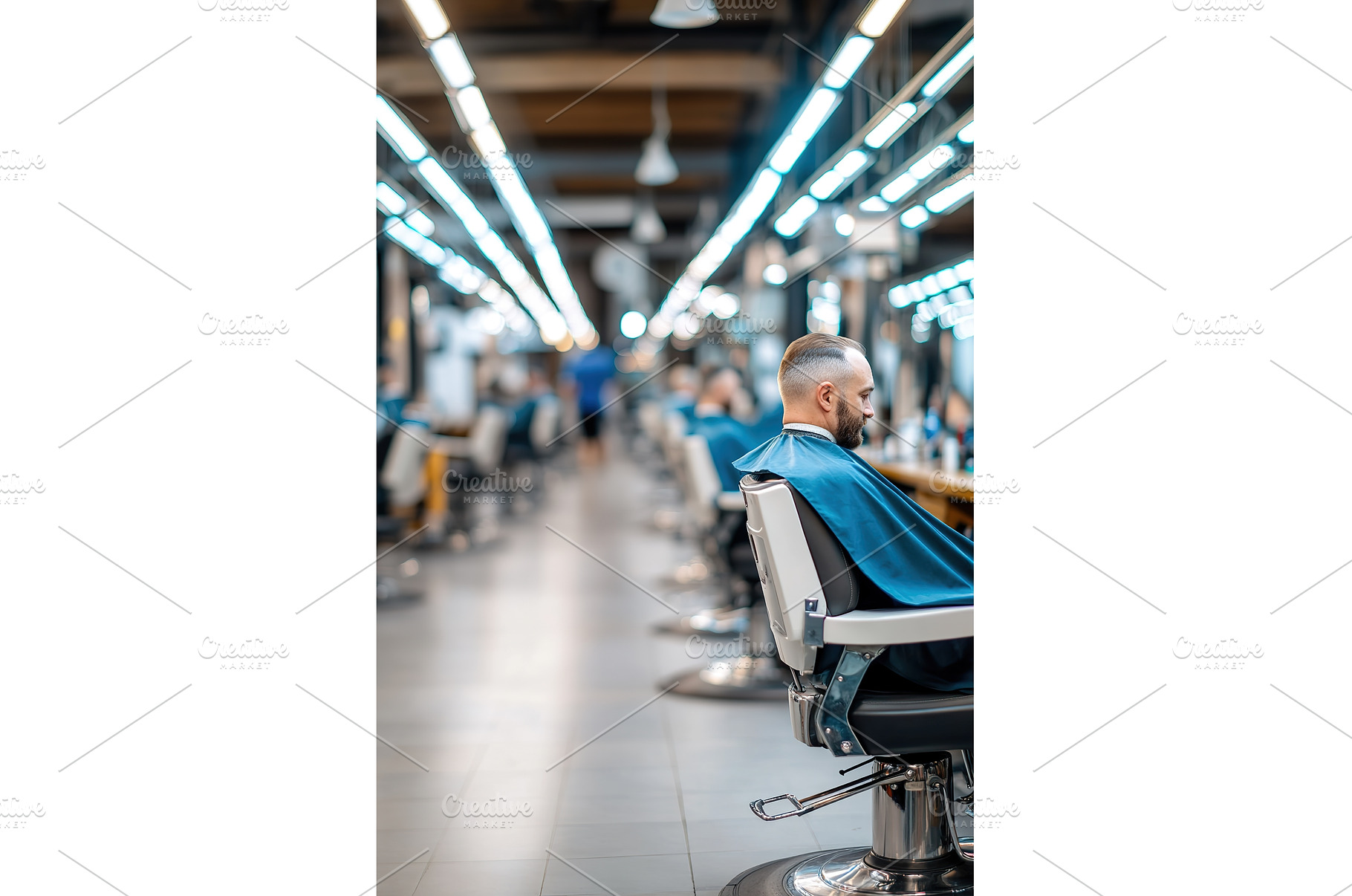 Caucasian male getting haircut in, a Person Photo by Lermont51