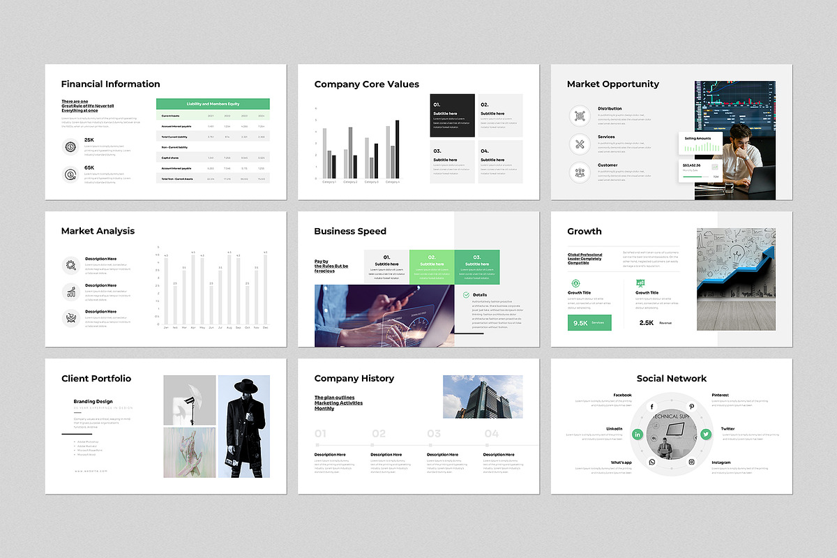 Company Profile Presentation Templat, a Presentation Template by GenerousArt (Photo 4 of 8)