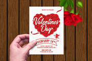 Valentine's Day Party Flyer, a Flyer Template by retrographix (Thumbnail 2 of 2)