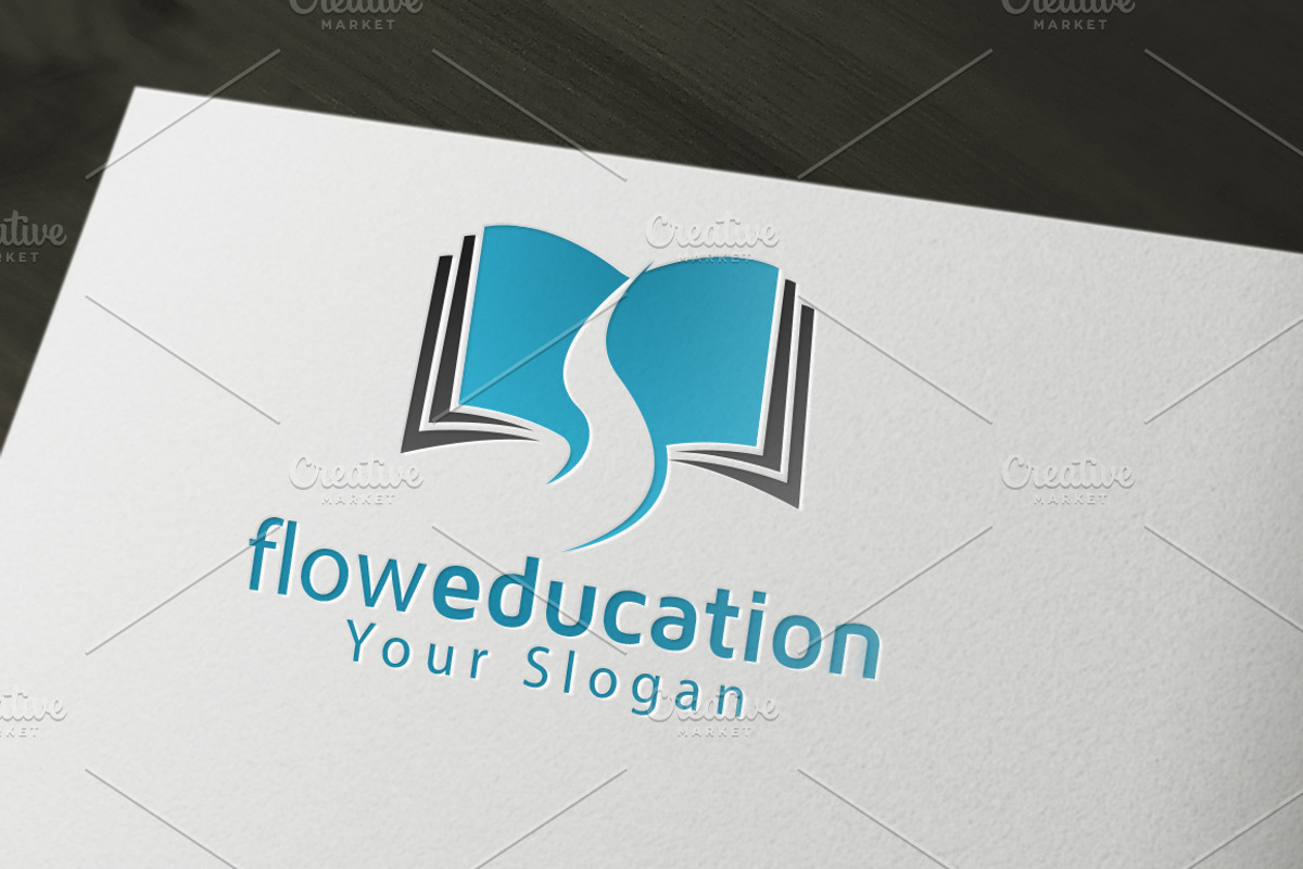Education Flow Logo, a Branding & Logo Template by NasirGrfx