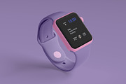Clay Apple Watch Mockups Pack 01, a Wearable Device Mockup by Mockups by Carlos Viloria (Thumbnail 11 of 25)