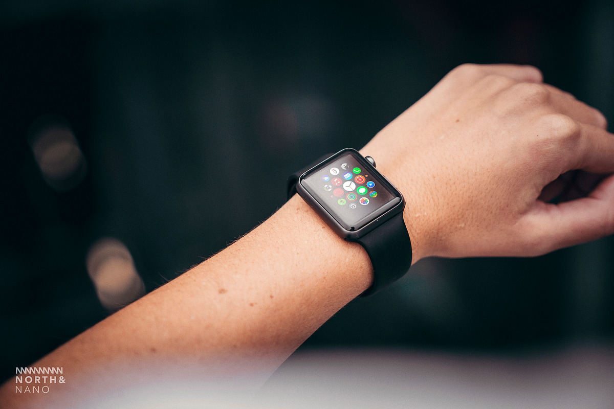 Apple Watch PSD Mockups, a Wearable Device Mockup by North&Nano (Photo 4 of 5)
