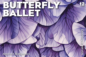 BUTTERFLY BALLET Seamless Background