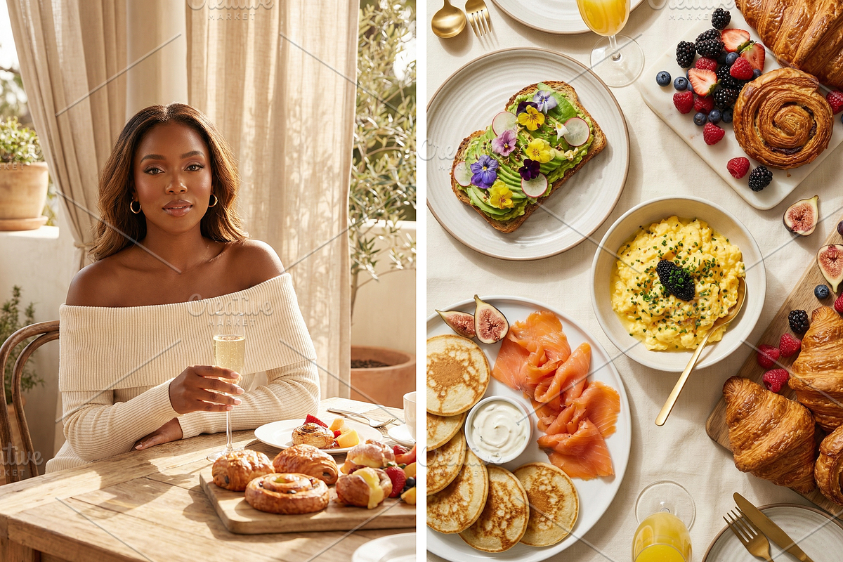 Women & Brunch Editorial Pack, a Beauty & Fashion Photo by Taaenoelle + Co (Photo 6 of 6)
