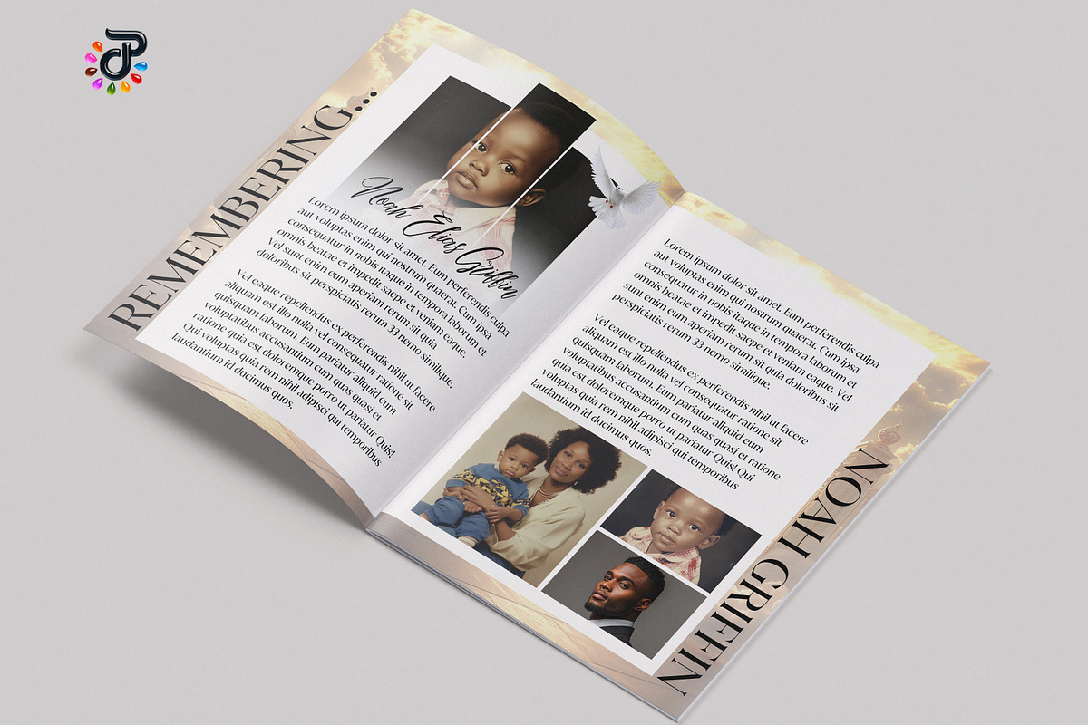 Elegant Canva Obituary Template, a Brochure Template by Protech Design ENT (Photo 6 of 9)
