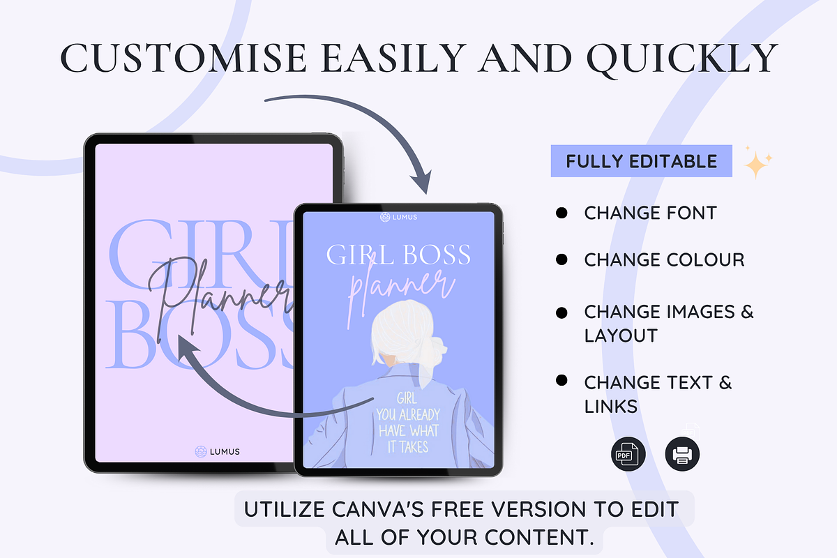 Digital Girl Boss Planner preview 6