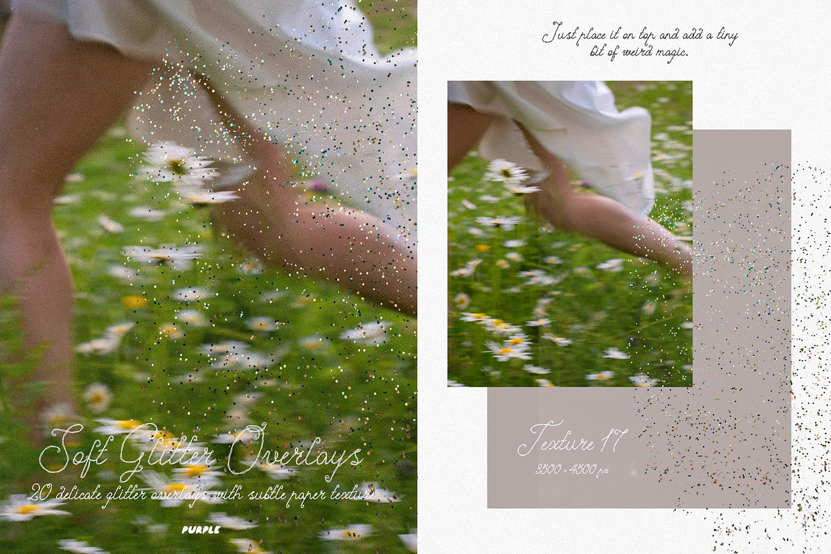 Soft Glitter Overlays, a Texture Graphic by Purple (Photo 14 of 21)