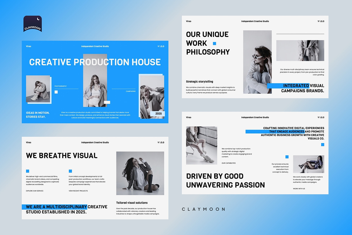 Creative Production House Profile, a Presentation Template by Claymoon Lab (Photo 3 of 7)