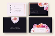 Stylish Dark Floral Wedding Suite, an Invitation Template by Knotted Design (Thumbnail 3 of 4)