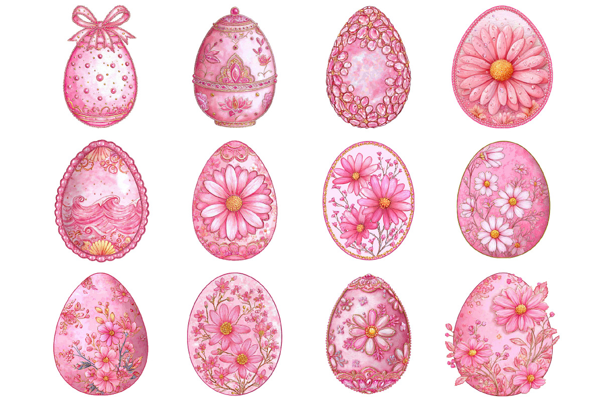 Whimsicale Aster Egg Clipart, a Graphic by CitraGraphics (Photo 3 of 4)