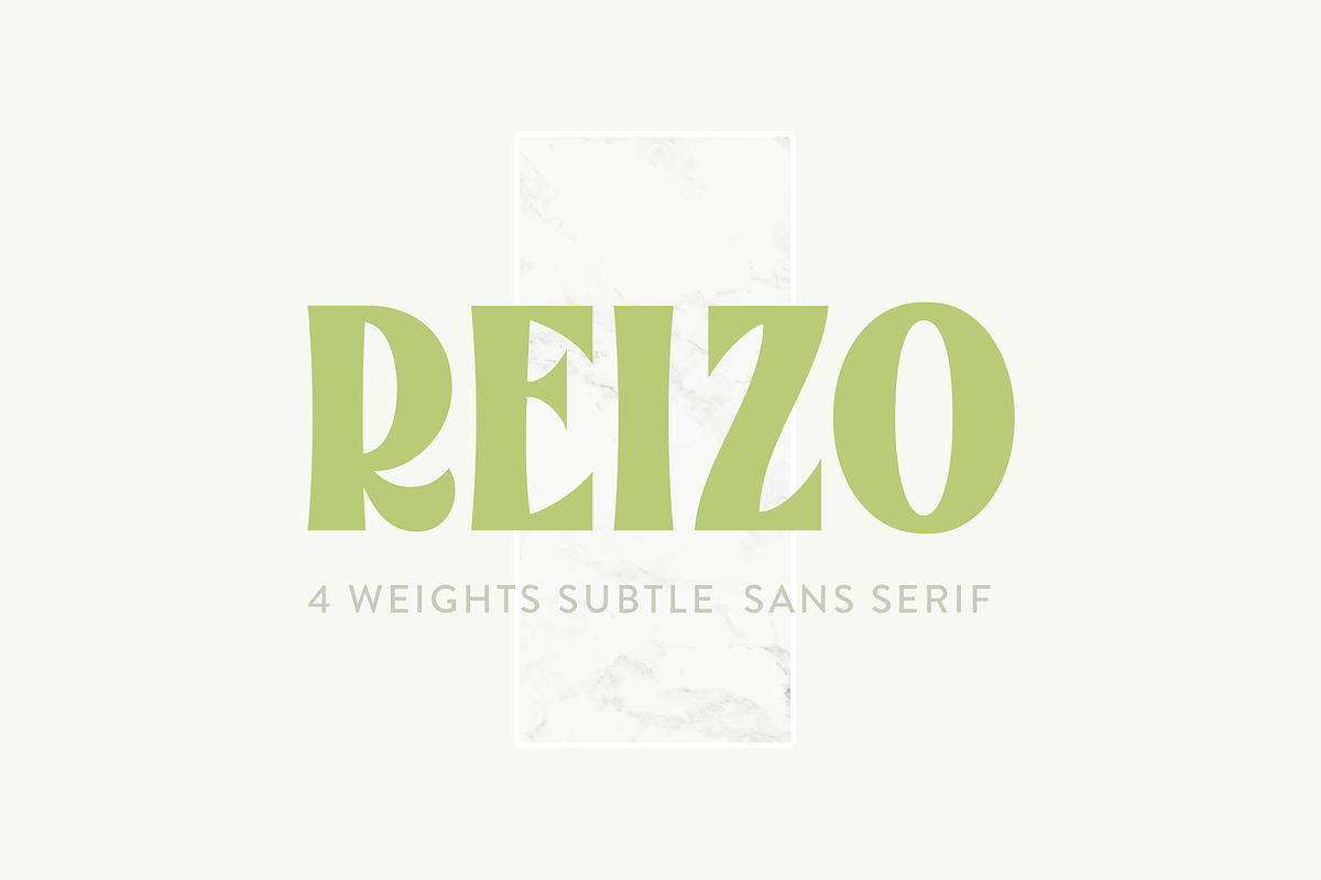 Reizo - a subtle sans serif
