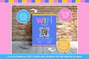 WiFi QR Code Sign - Colorful, a Flyer Template by SunshineStudioBoutique (Thumbnail 6 of 10)