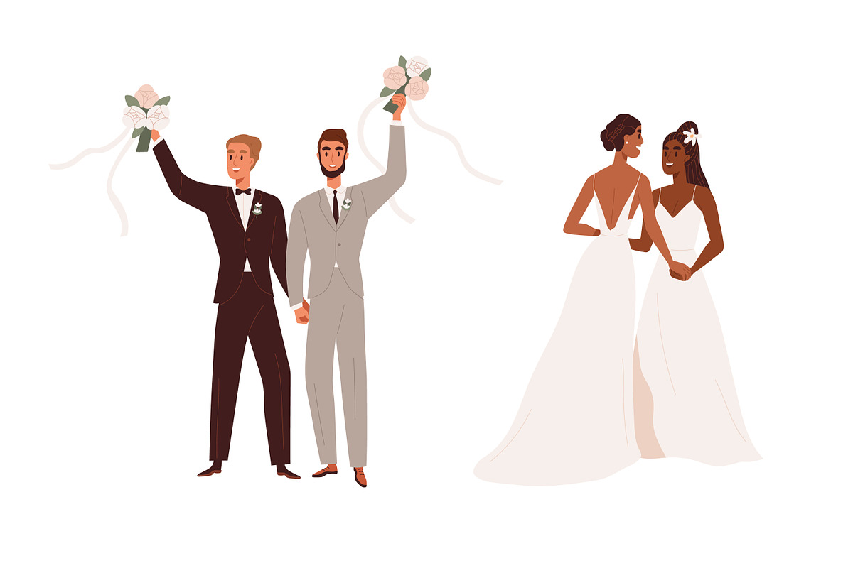 LGBT wedding ceremonies set, a Person Illustration by Good Studio (Photo 2 of 7)
