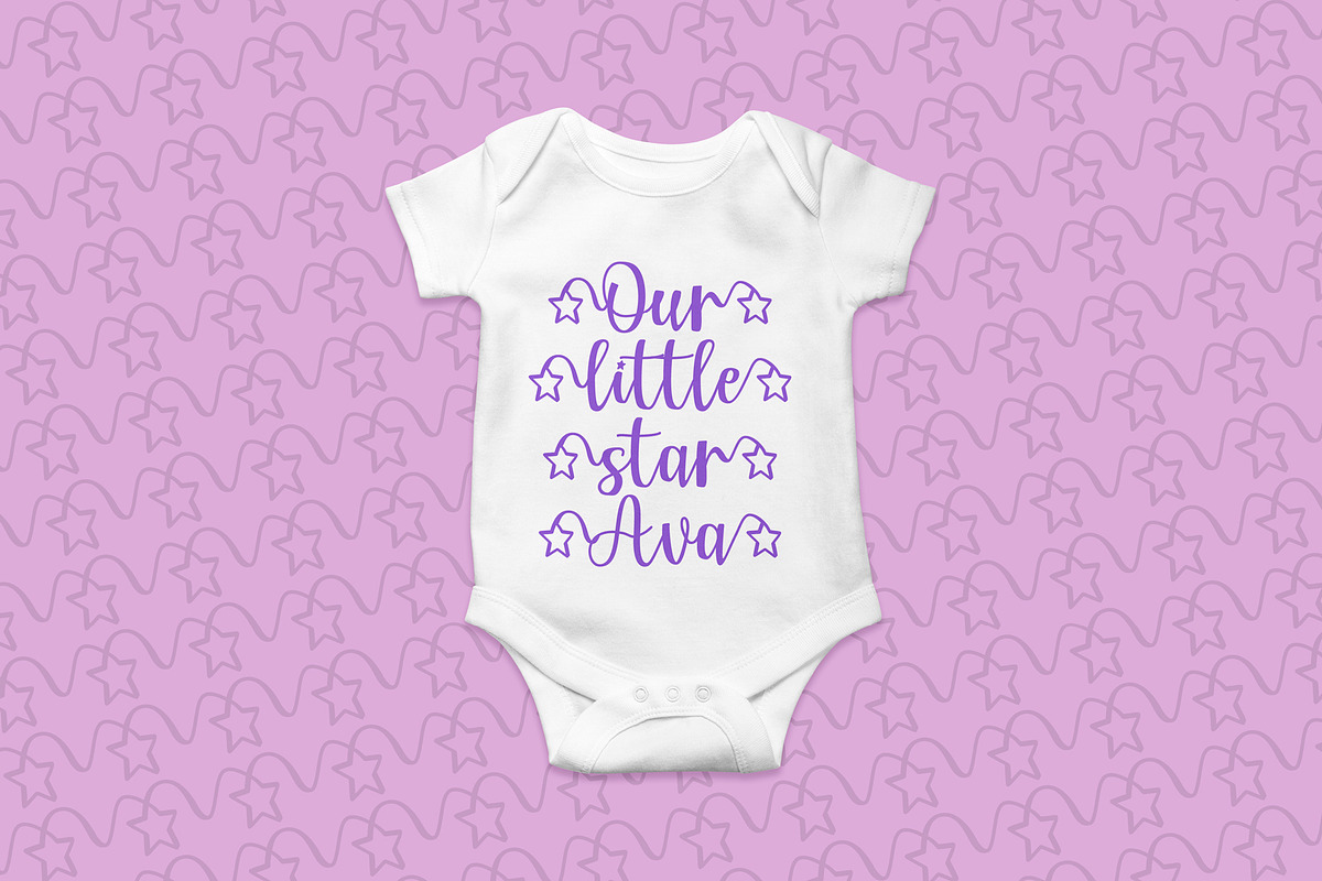 My Star - a font written in the stars preview 2