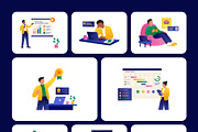 60 Work Flat Illustrations, a Work Illustration by Prosymbols (Thumbnail 9 of 9)
